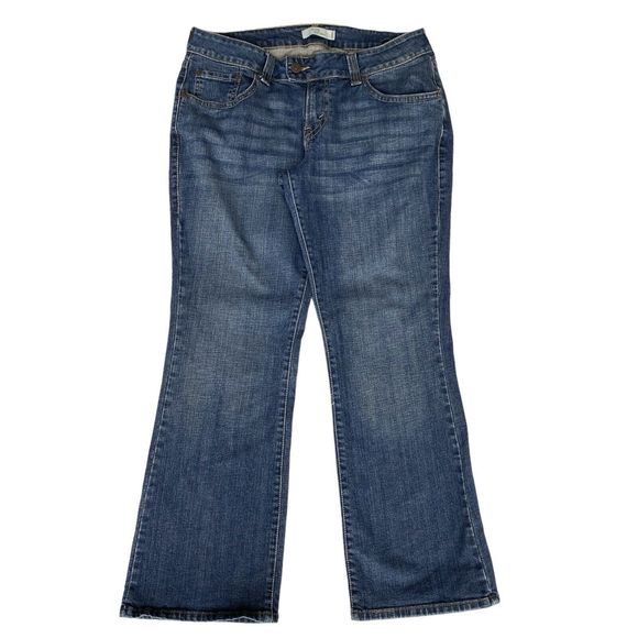 Levis 542 Flare Jeans Womens 18W/XL Blue Denim High Rise Flap Pockets - Picture 1 of 8